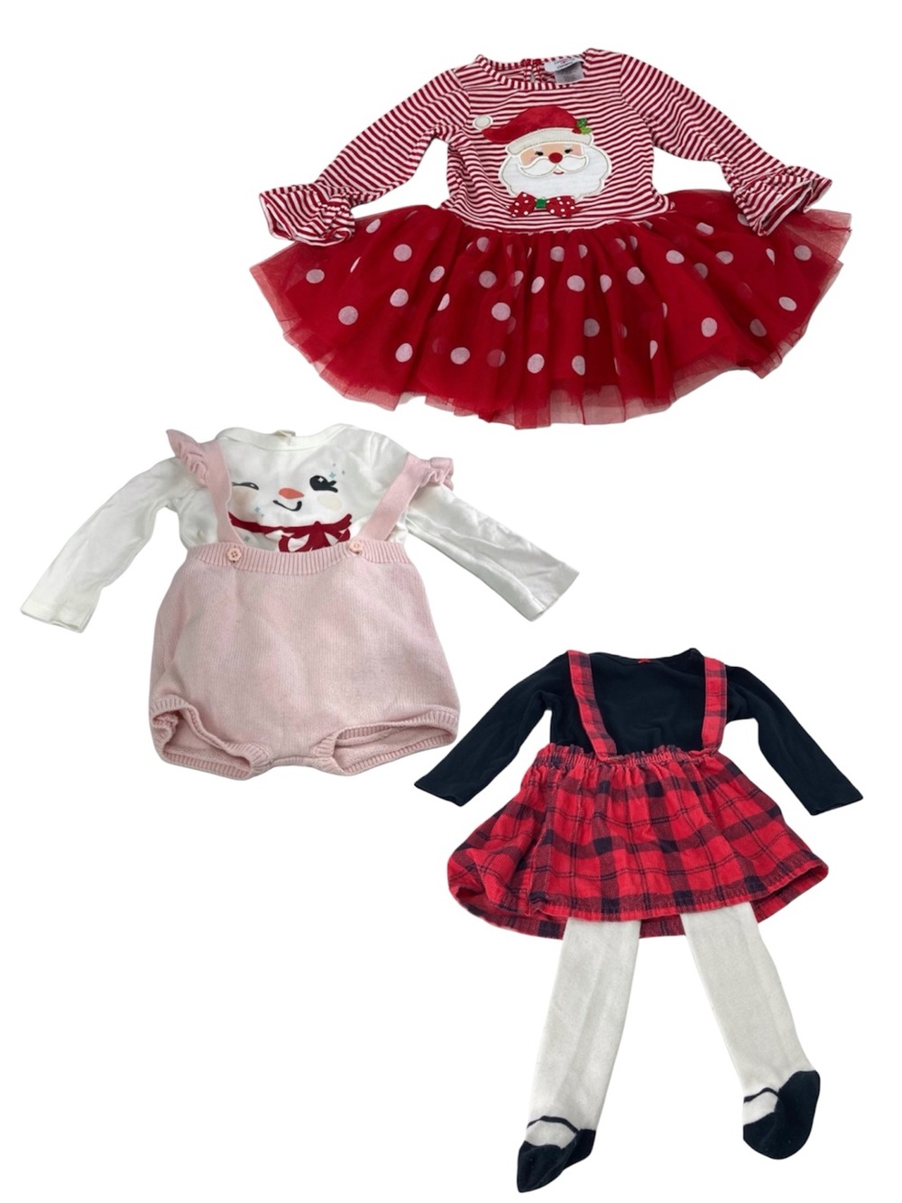 Carters baby cat & Jack counting daisies Christmas Dress with tutu legging 18 M